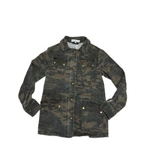 Current Air Los Angeles Camo Jacket Zip Button Closure W/ Pockets Women's SizeXS